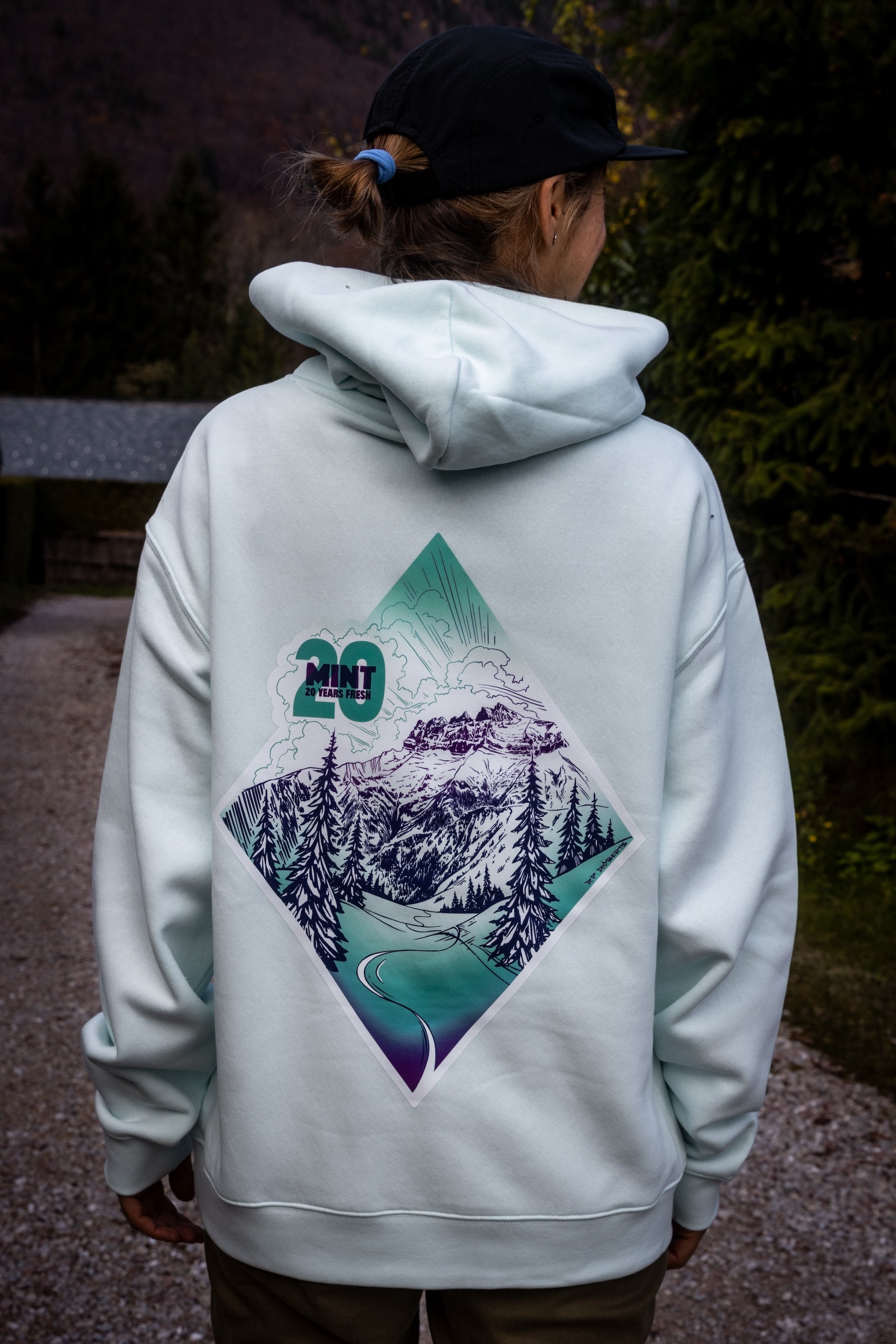 Adults RP Roberts Hoodie in mint