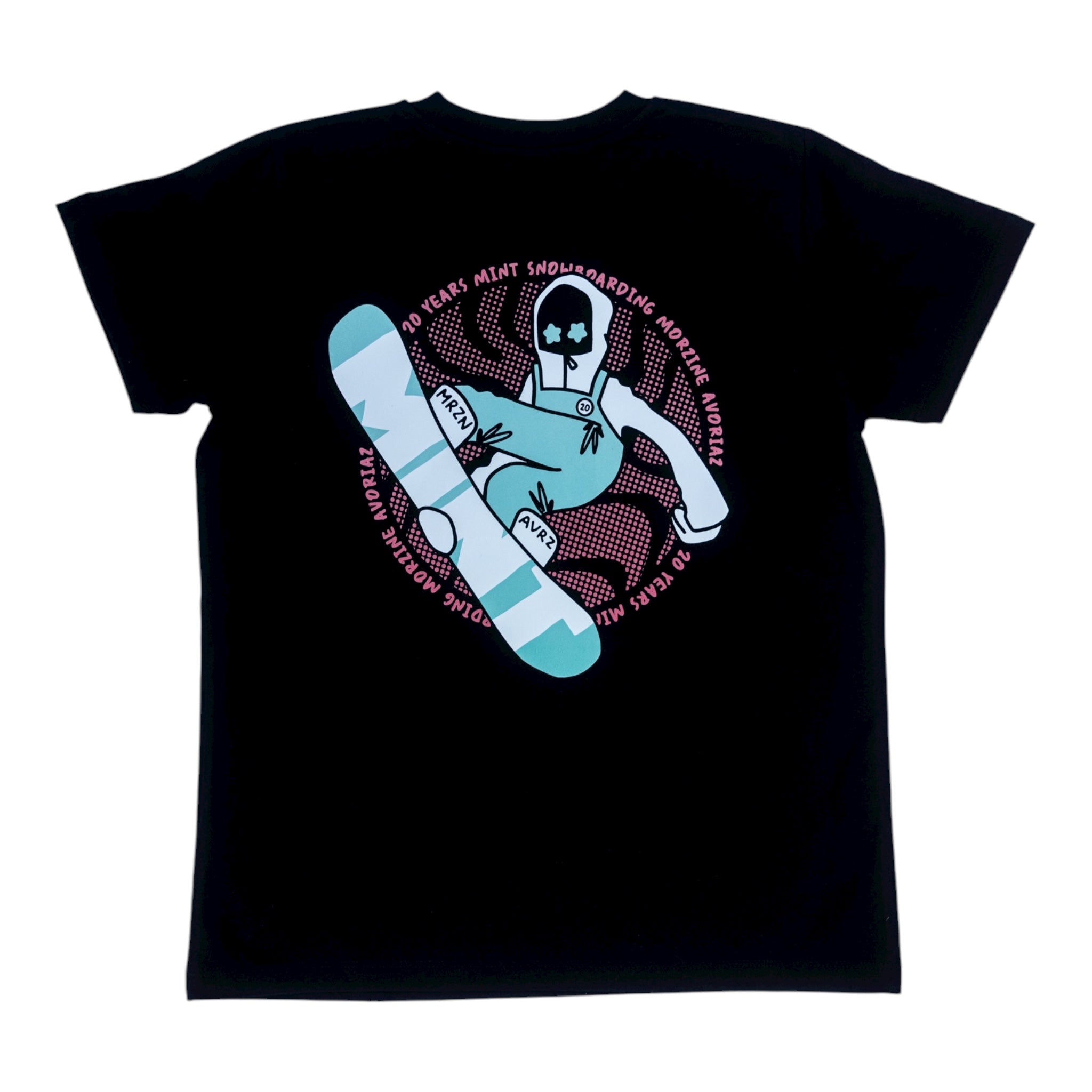 Kids Crotty Snowboarder Tee in black