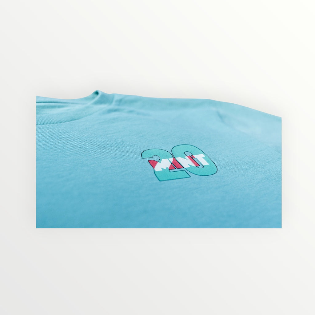 Kids Crotty Snowboarder Tee in teal