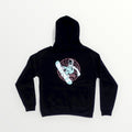 Adults Crottzilla Snowboarder Hoodie in ink blue