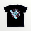 Kids Crottzilla Snowboarder Tee in black