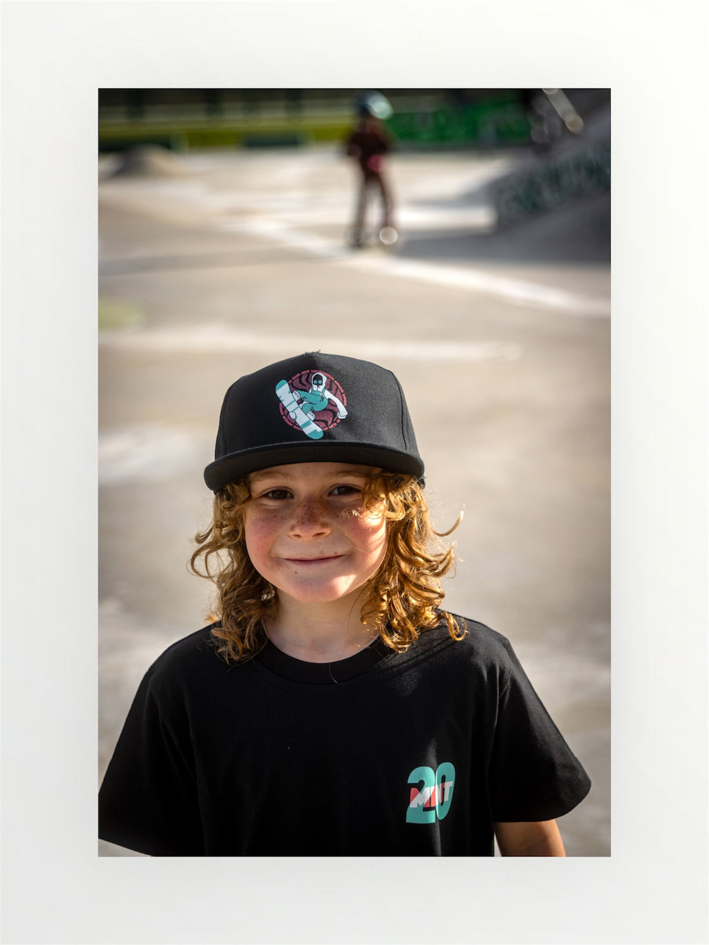 Kids Crotty Snowboarder Cap in black