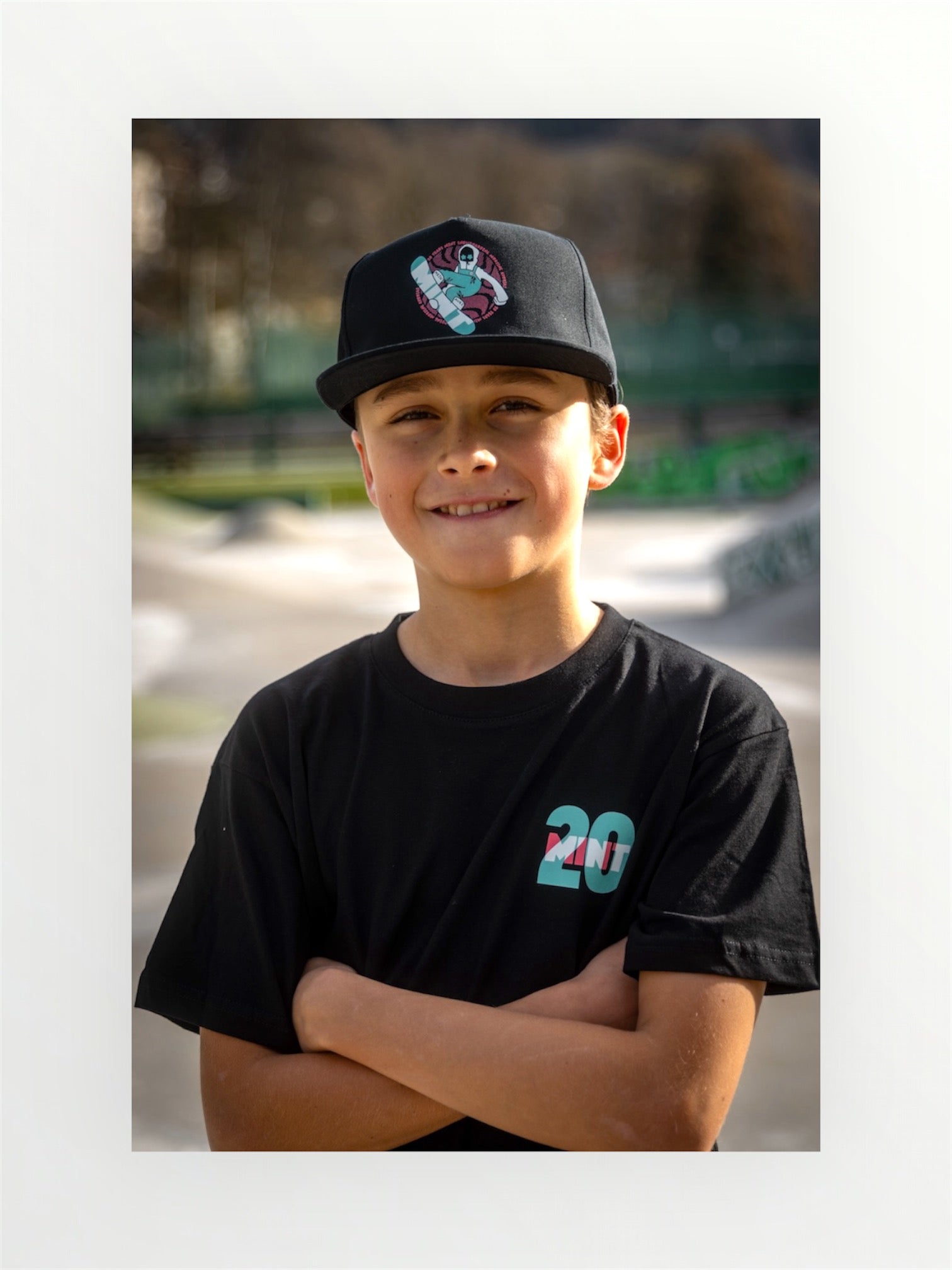 Kids Crotty Snowboarder Cap in black